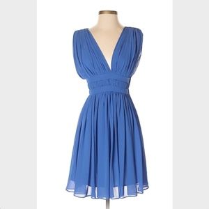 Reiss Cocktail Dress (v-neck, blue)
